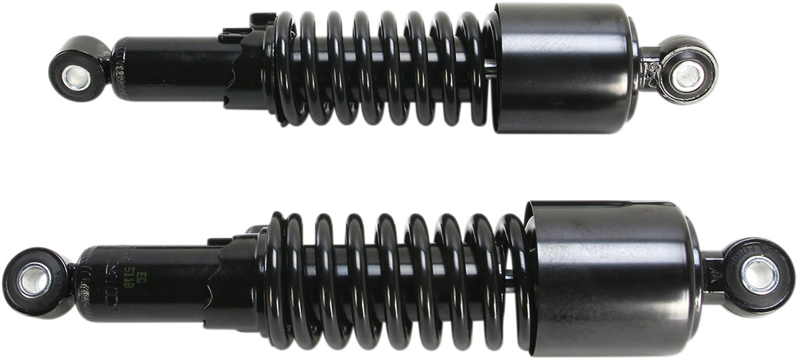 Emgo Custom Shorty Shocks with Shroud - Black Body/Black Spring Finish - Eye Lowering