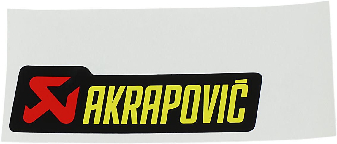 Akrapovic Racing Muffler Sticker