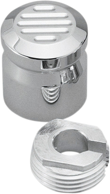 PRO-ONE PERF.MFG. Chrome Billet Choke Cable Knob Cover