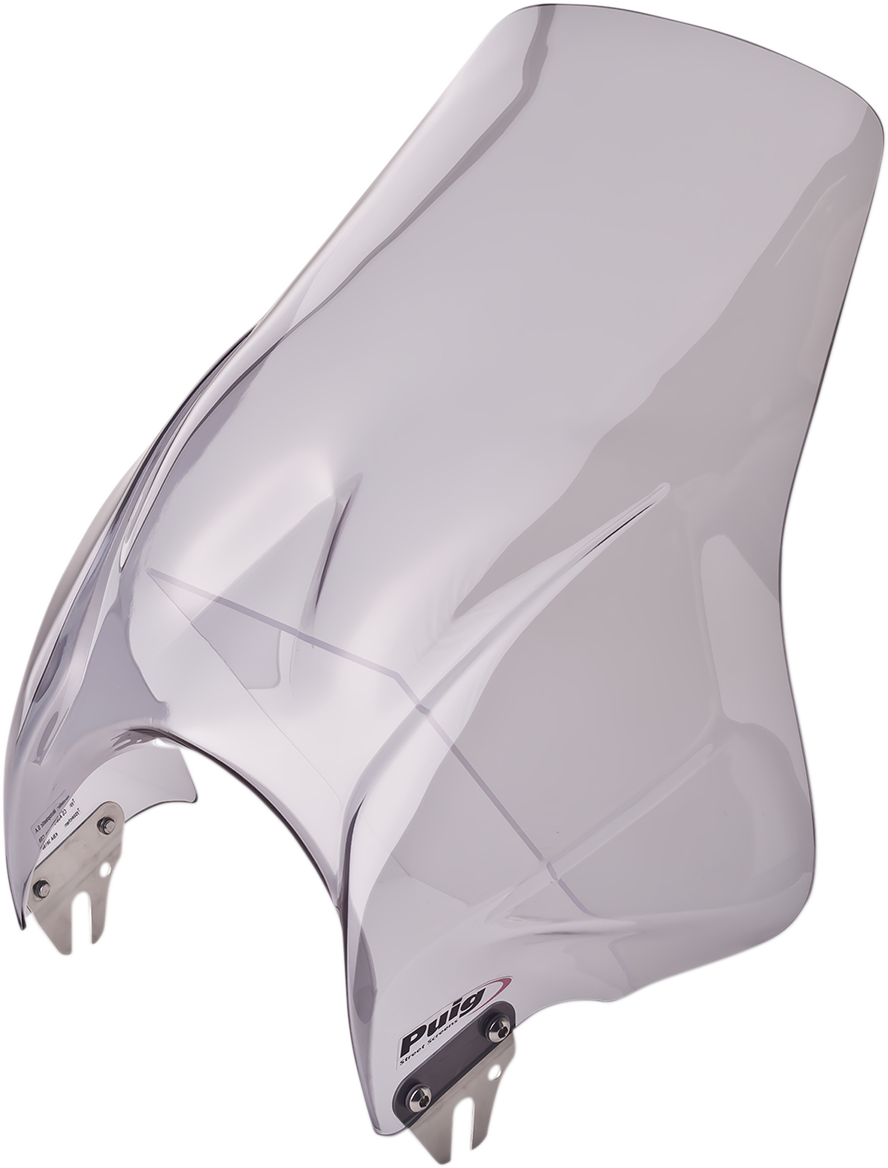 Puig hi-tech parts Modelo Windscreen - 15-3/8" - Smoke Kawasaki/Cagiva/Ducati/Honda/Suzuki/Triumph/Yamaha/Daelim/Royal Enfield/Moto Guzzi
