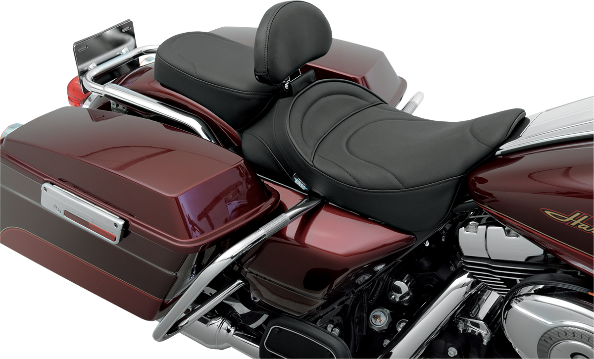 Drag specialties seats Pillion Seat - Mild Stitched - Narrow - FL '99-'22 Harley Davidson