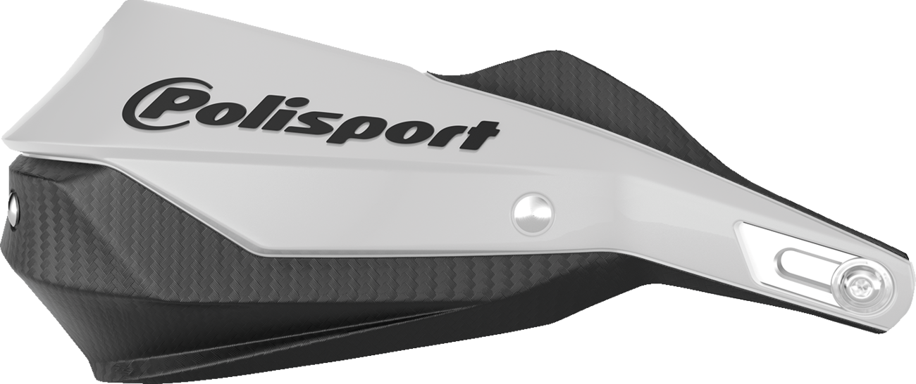 Polisport Trail Blazer Handguards - White/Black 2024-2024 Kove 450 Rally Standard