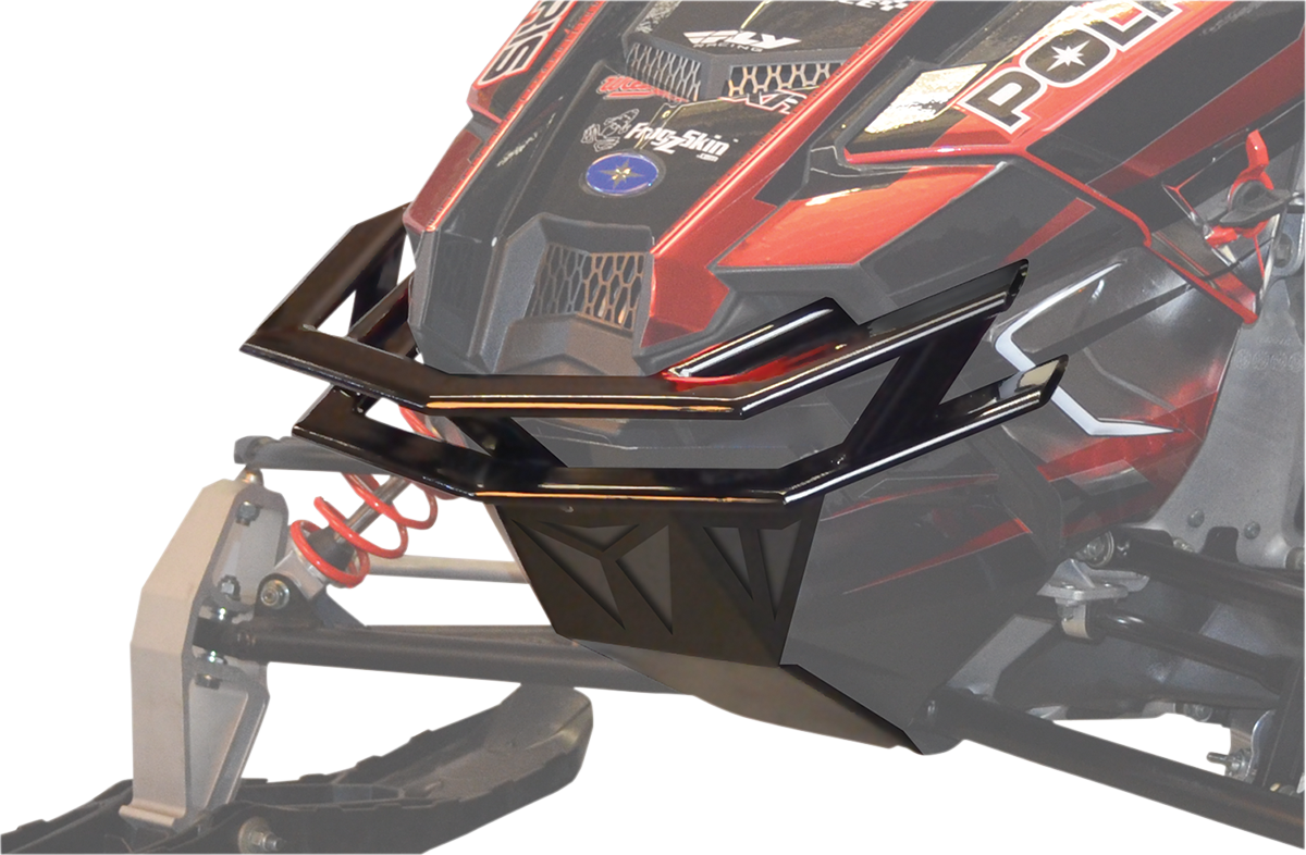 Straightline performance Double Bar Front Bumper - Black - Polaris
