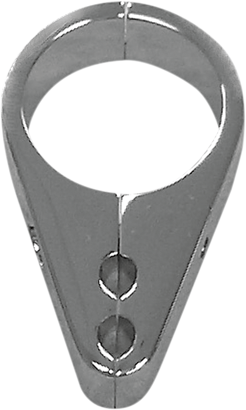 Drag specialties Cable Clamp - Dual Throttle/Idle - 1" - Chrome
