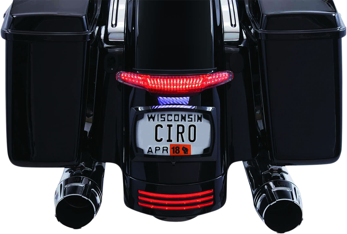 Ciro Tailight With License Plate Holder For Harley Touring 2010-2013