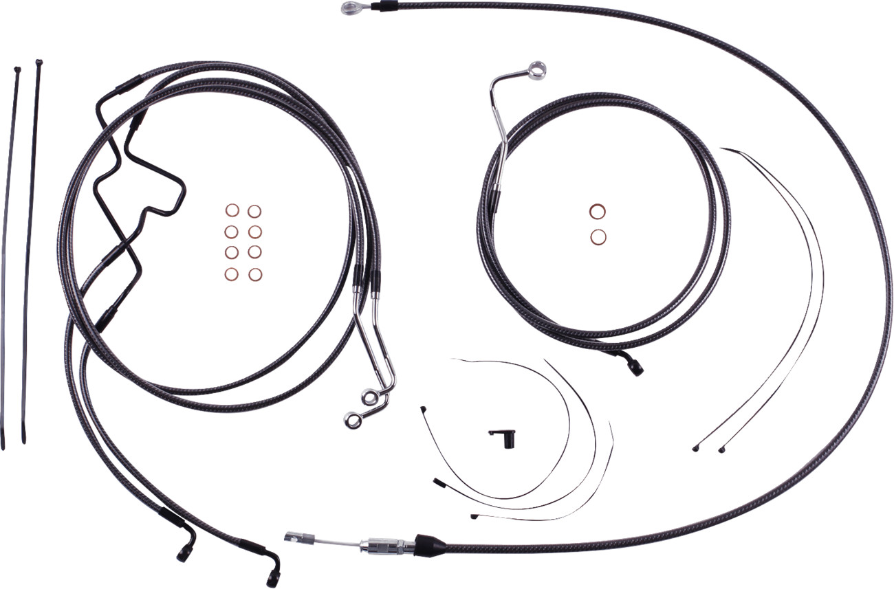 Magnum shielding KARBONFIBR Designer Handlebar Installation Kit - 6" - '21-'22 FLHR 2021-2022 Harley Davidson FLHR Road King / 2021-2023 Harley Davidson FLHRXS Road King Special