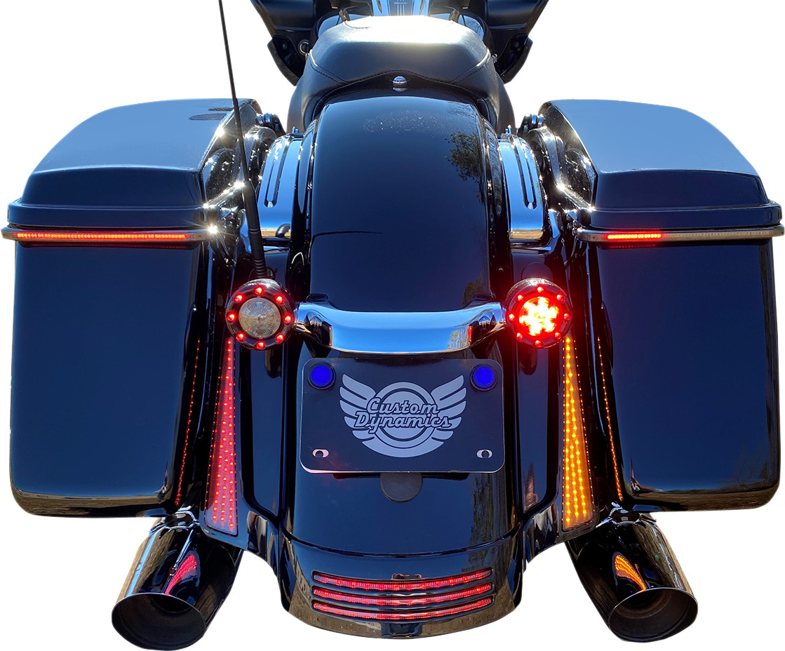 Custom Dynamics Dual Color LED Fascia Panels For Harley Touring 2014-2025