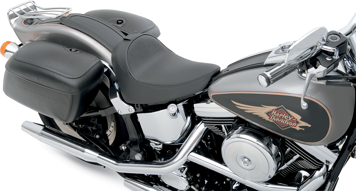 Drag specialties seats Solo Seat - Smooth - Driver Backrest - FXST/FLST '84-'99 Harley Davidson