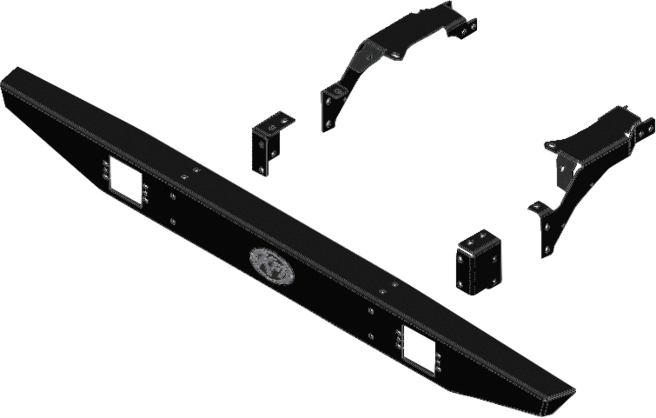 KFI Rear Formed Bumper Polaris Ranger 1000 / XP 1000 / Crew 2018-2025