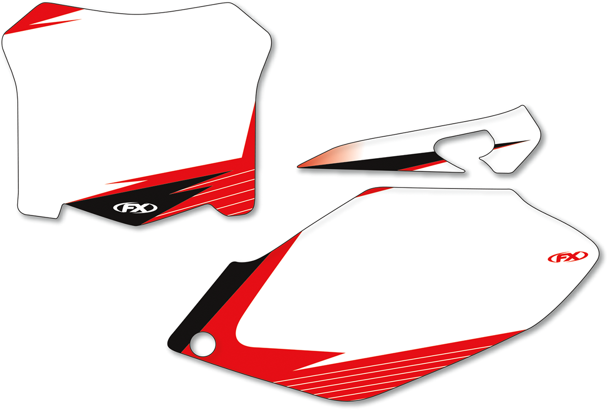 Factory effex Pre-Cut Graphic Number Plate Kit 2007-2007 Honda CRF450 / 2007-2007 Honda CRF450R