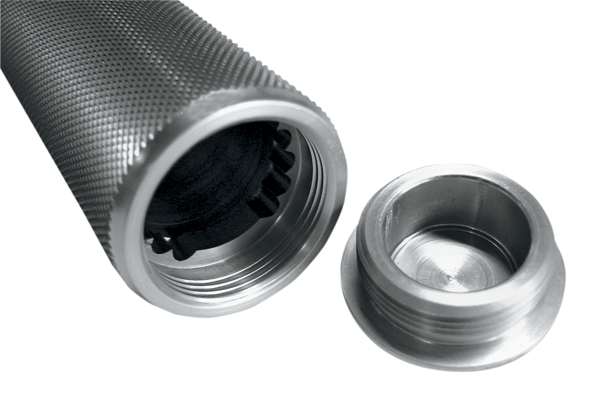 Joker machine Sensor-Type Knurled Handgrips - Anodized Harley Davidson