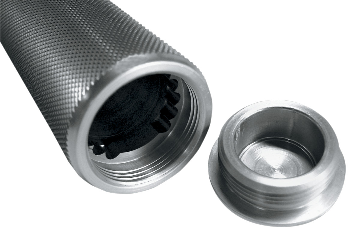 Joker machine Sensor-Type Knurled Handgrips - Anodized Harley Davidson