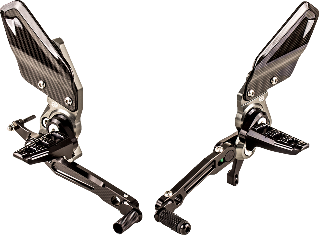 Gilles tooling Adjustable Rearset - Chrome - Indian