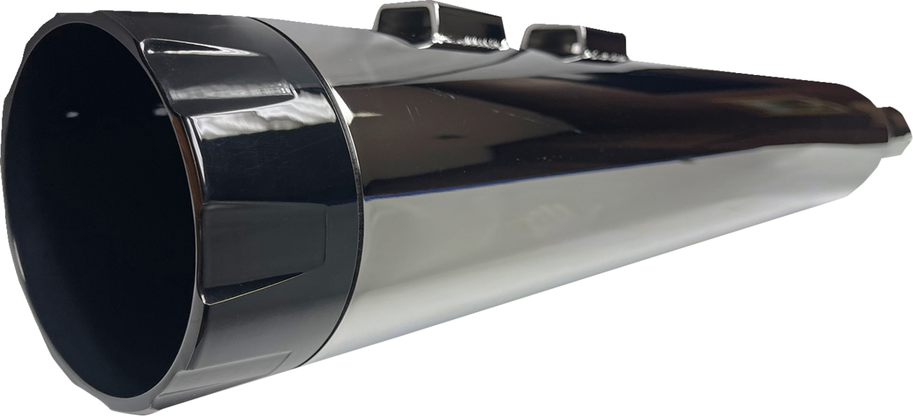 BASSANI XHAUST 4-1/2" Straight Can Slip-On Mufflers