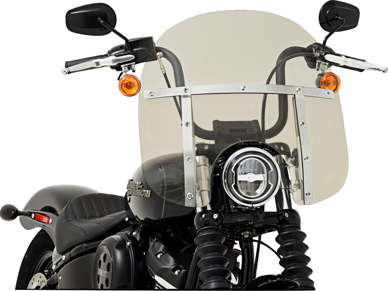 Memphis Shades Memphis Fats Windshield With 7" Headlight Cutout