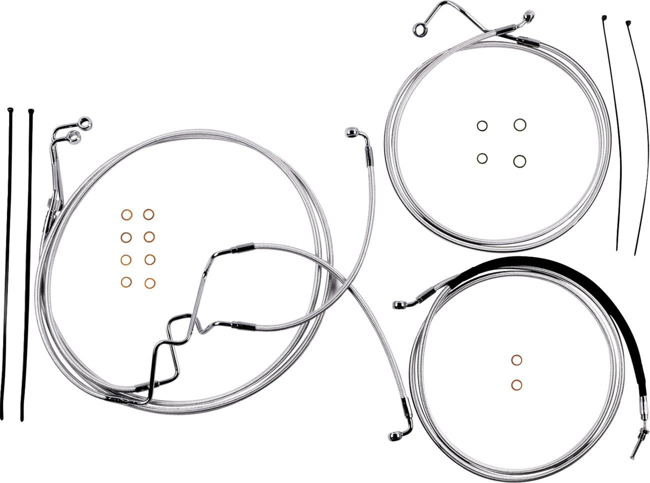 Magnum shielding Sterling Chromite II® Designer Handlebar Installation Kit - 8" - '17-'20 FLTR Harley Davidson