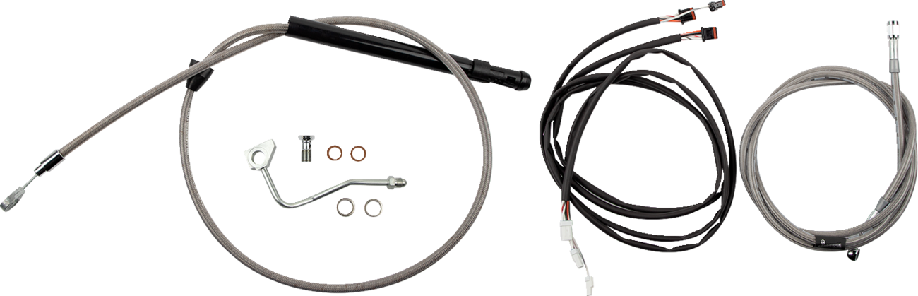 Burly Handlebar Cable Installation Kit For Harley Touring w/ ABS 2021-2025