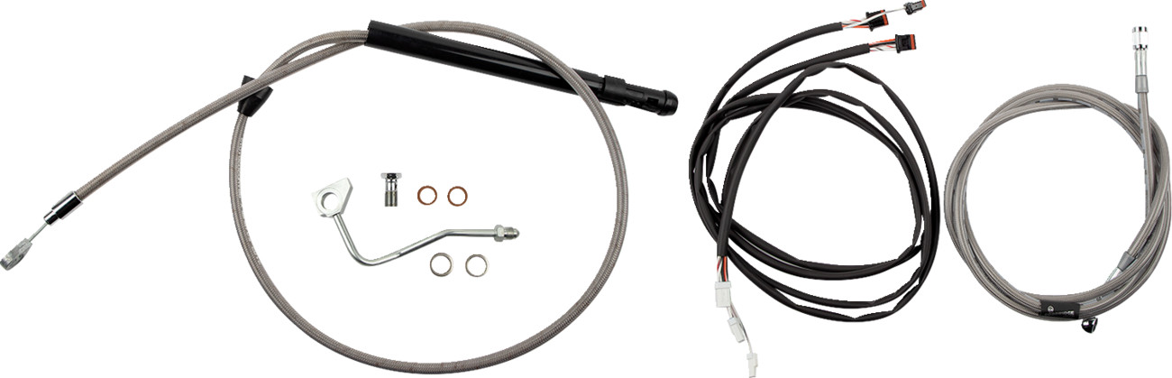 Burly Handlebar Cable Installation Kit For Harley Touring w/ ABS 2021-2025