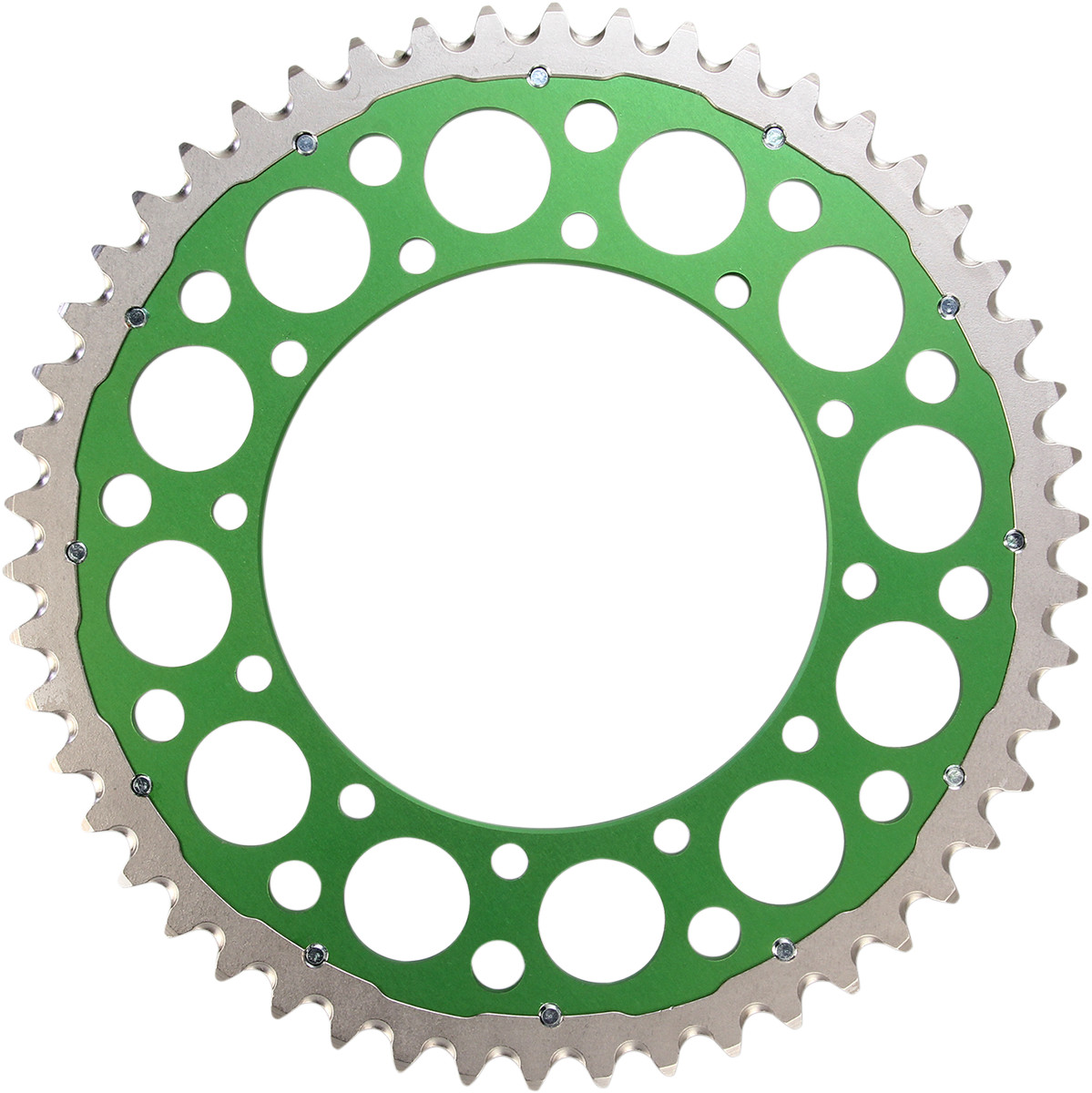Renthal Twinring™ Rear Sprocket - 50 Tooth - Green - Kawasaki/Suzuki 50T