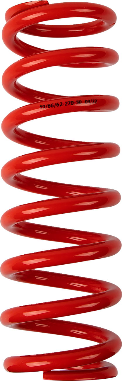 Moose offroad Shock Spring - 59/62 mm OD - 50 n/mm - Red Honda/Gas Gas/Husqvarna/Kawasaki/Suzuki/Yamaha/Beta
