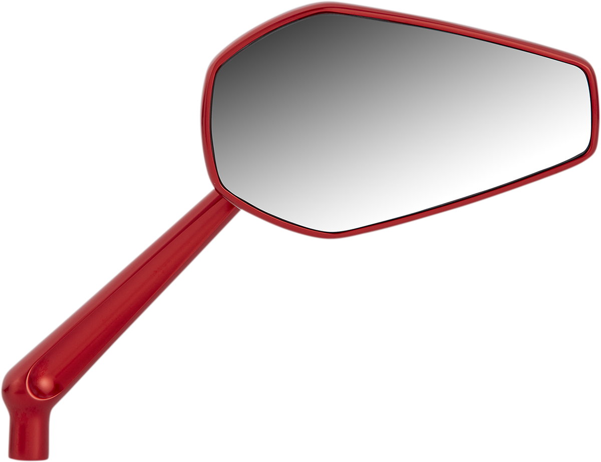 Arlen ness Mirror - Mini/Stocker - Side View - Hexagon - Red - Left