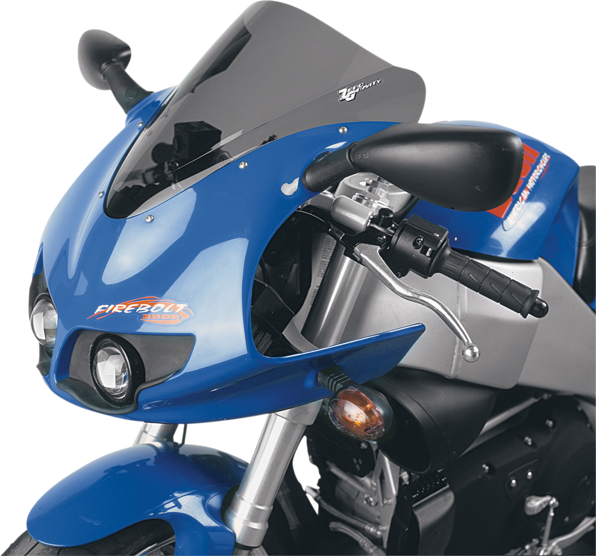 Zero gravity Double Bubble - Smoke - Firebolt 2003-2007 Buell XB9R Firebolt / 2004-2009 Buell XB12R Firebolt