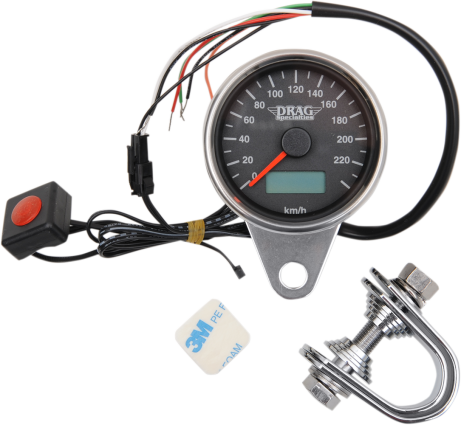Drag Specialties KPH Electronic Speedo Odometer Speedometer for Harley Davidson