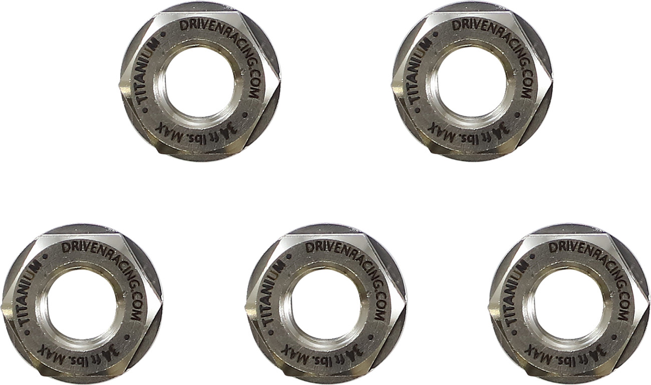 Driven Racing Titanium Sprocket Nuts
