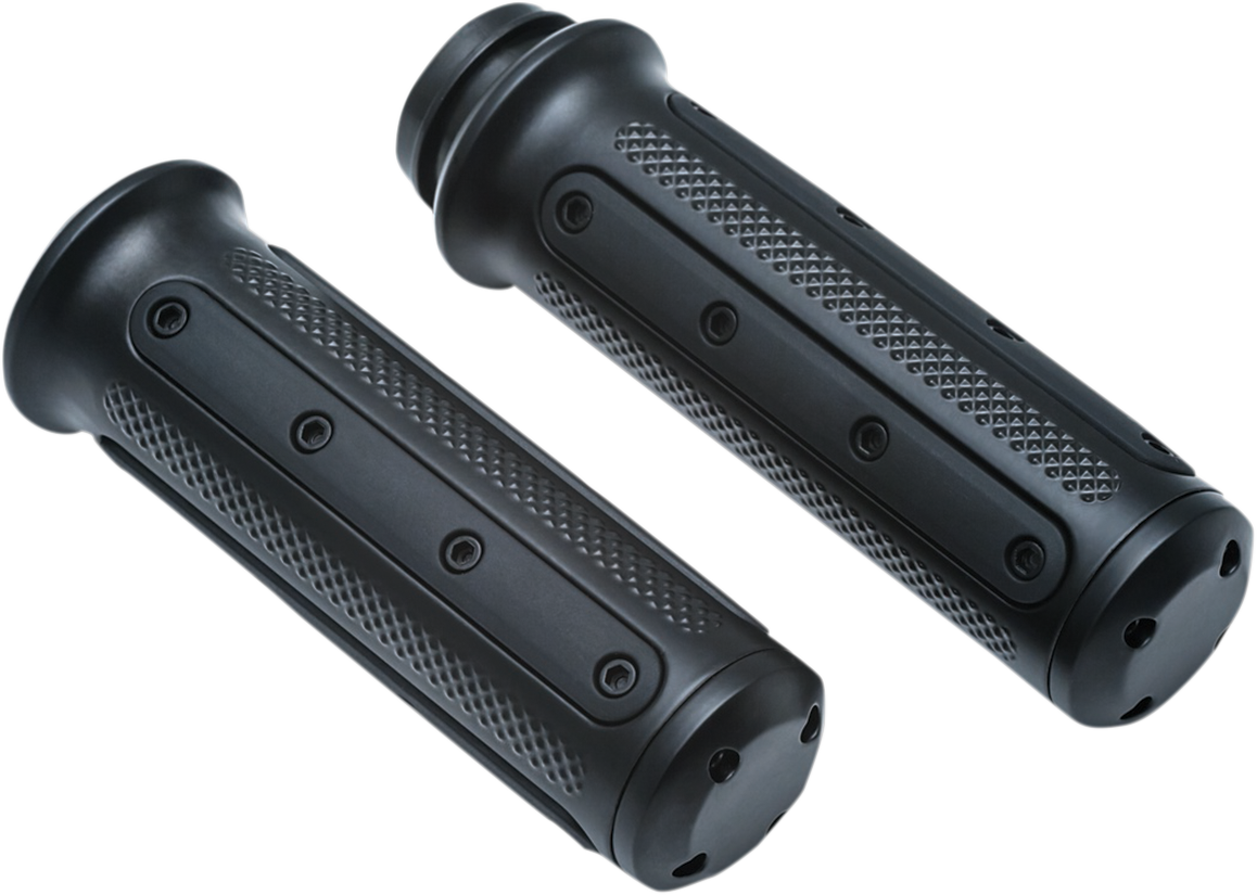 Kuryakyn Grips - Heavy Industries - TBW - Black Harley Davidson