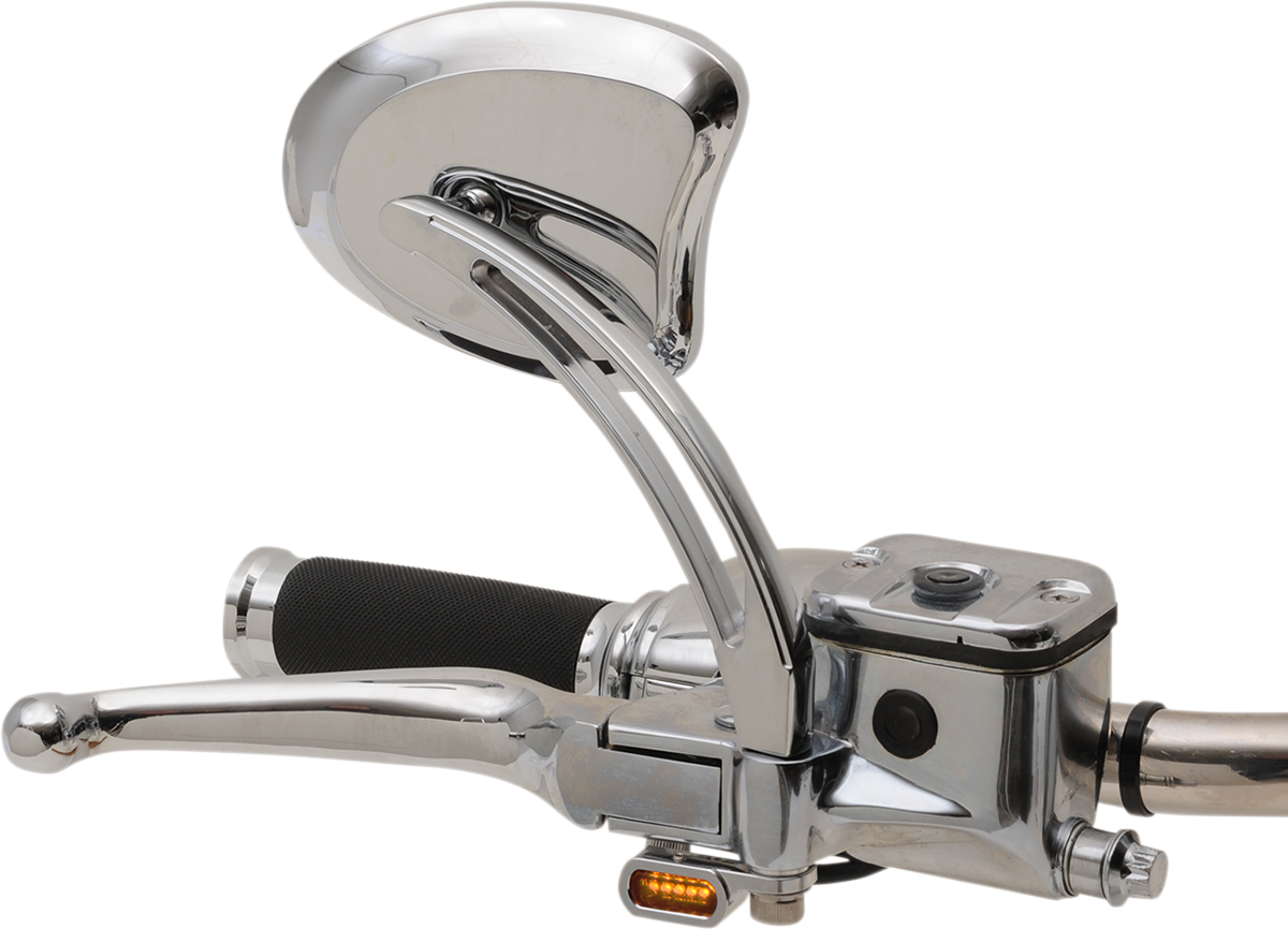 Drag specialties LED Handlebar Marker Lights - Hydraulic Clutch - Chrome/Smoke Harley Davidson