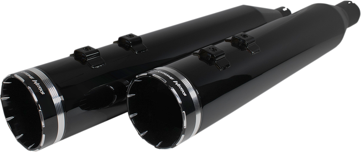 Khrome Werks HP-Plus 4.5" Slip-On Mufflers For Harley Touring 2017-2025