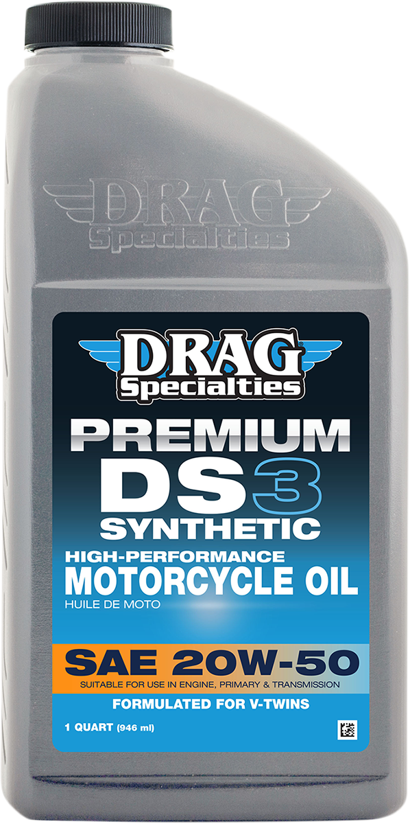 Drag specialties oil DS3 Premium Full Synthetic 20W-50 Motorcycle Oil