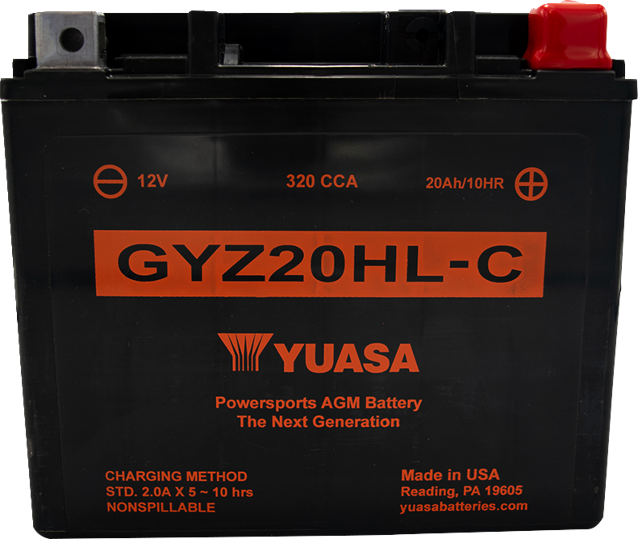 Yuasa AGM Battery - GYZ20HL-C Honda