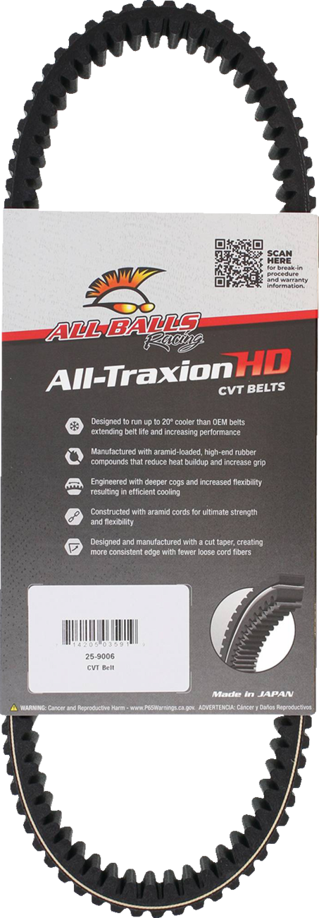 ALL BALLS All-Traxion HD CVT Belt
