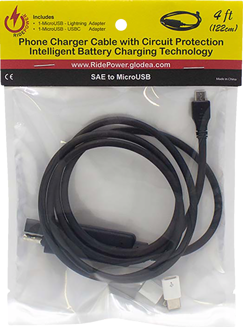 RidePower 4ft Phone Power / Charge Cable