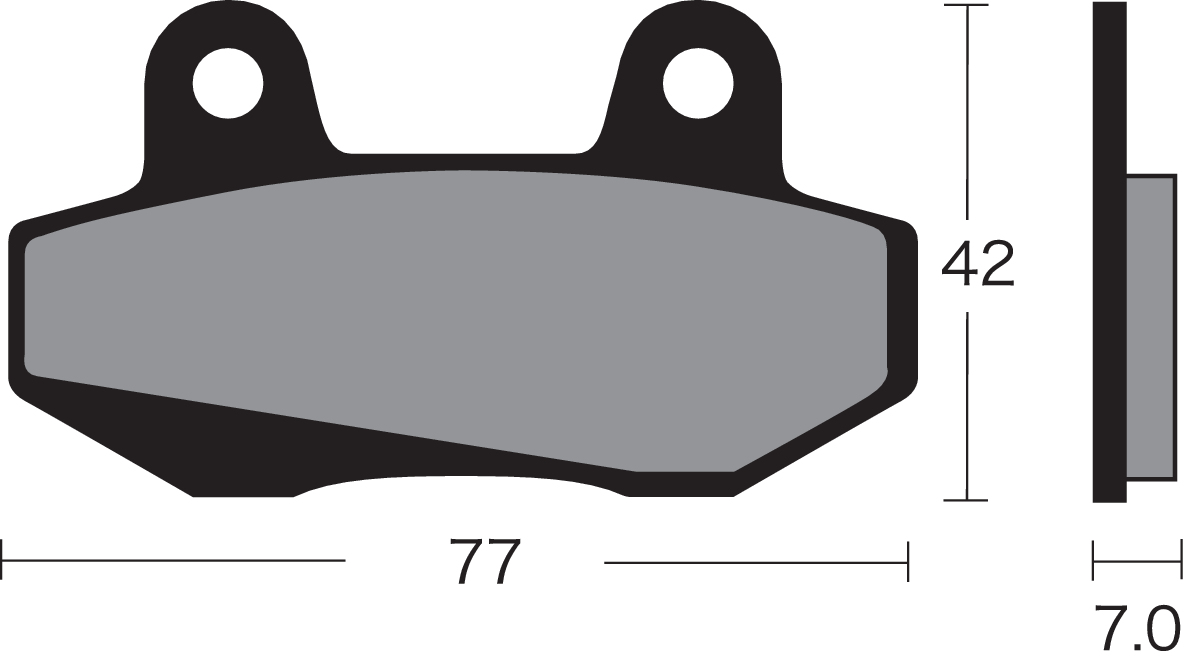 VESRAH Semi-Metallic Brake Pads