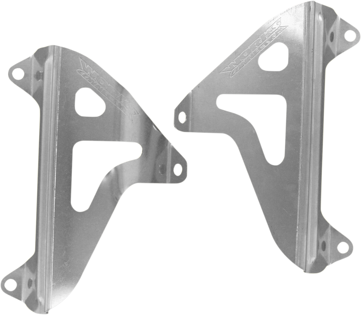Works connection Radiator Brace Set - Silver - Yamaha