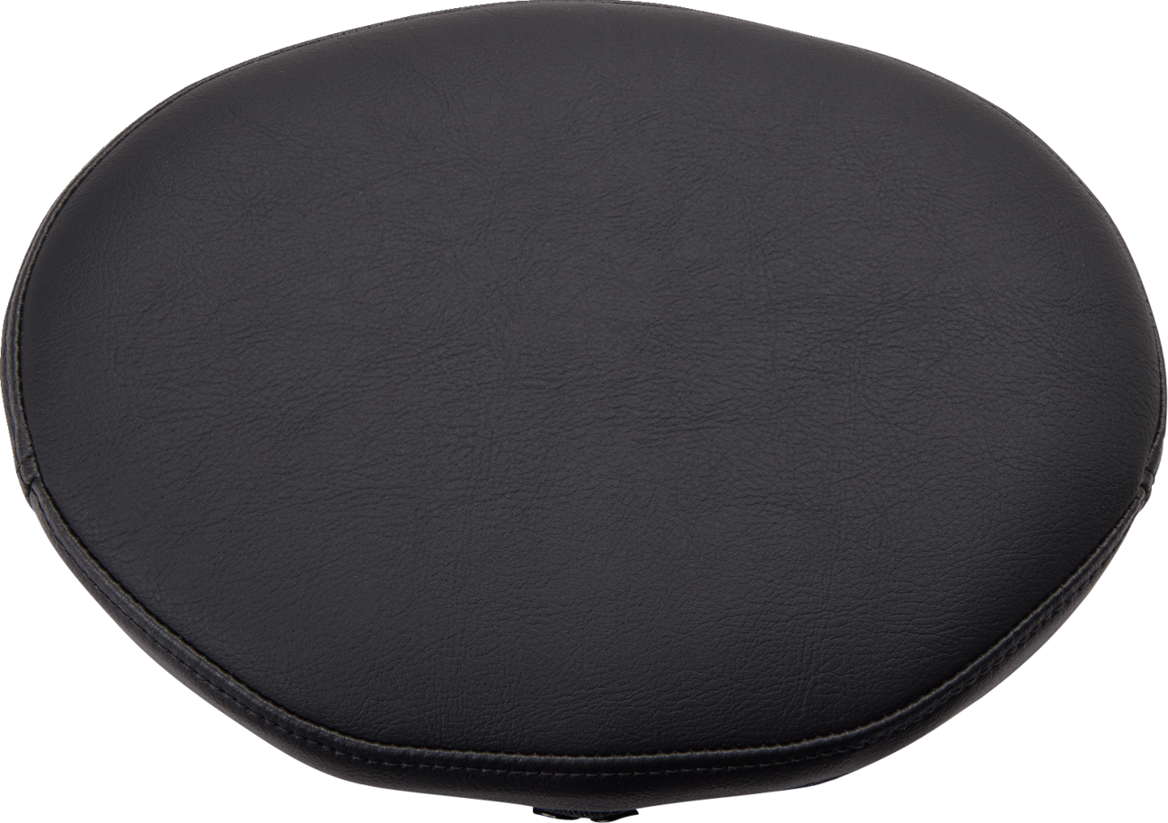 Drag specialties seats Oval Sissy Bar Pad - Smooth - Black - FL '99-'22 Harley Davidson