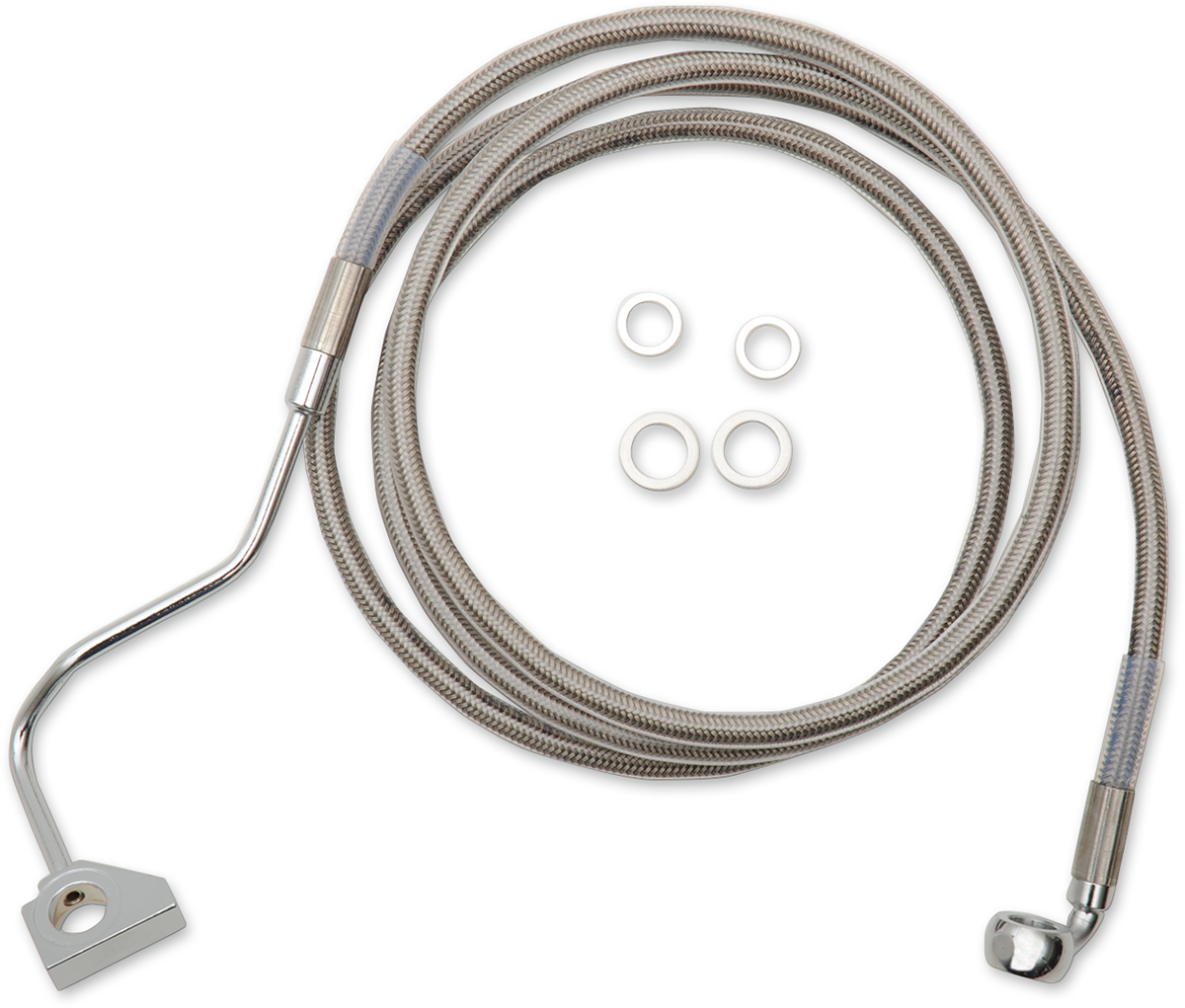 Drag specialties Brake Line - Front - +6" - Stainless Steel 2015-2022 Harley Davidson FLTRX Road Glide / 2016-2016 Harley Davidson FLTR Road Glide / 2015-2022 Harley Davidson FLTRXS Road Glide Special