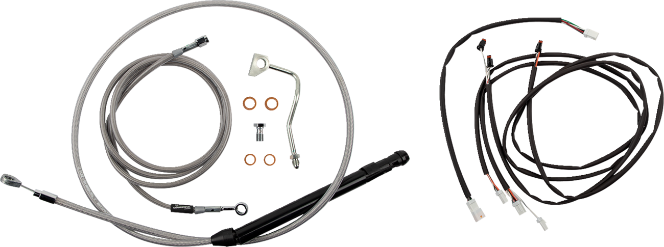 Burly Handlebar Cable Installation Kit For Harley Touring w/ ABS 2021-2025