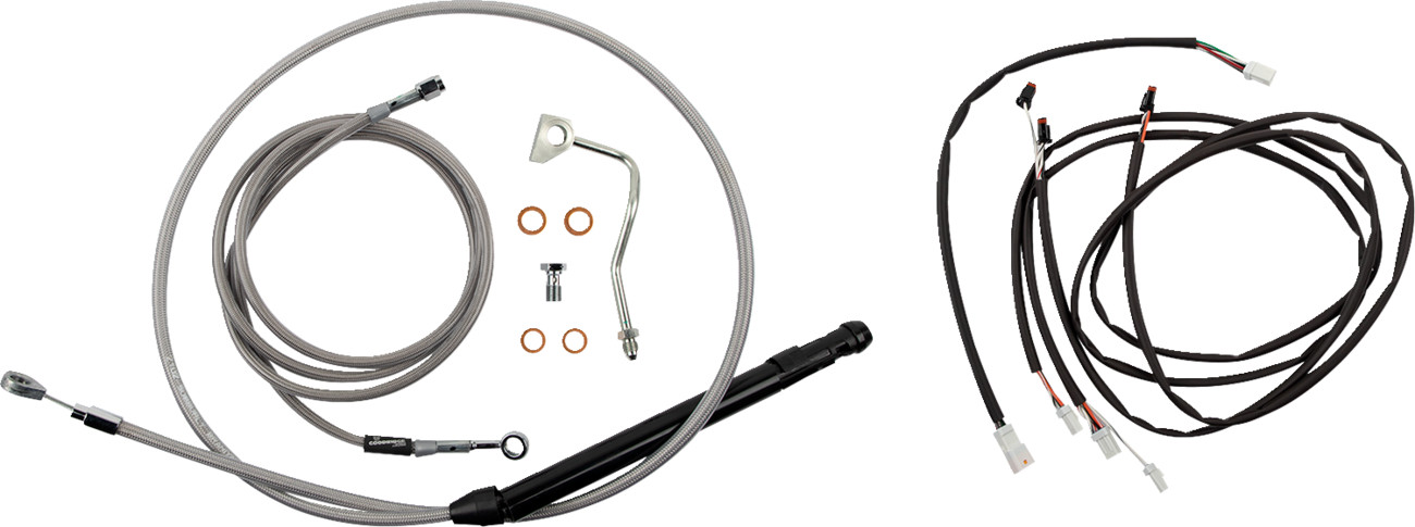 Burly Handlebar Cable Installation Kit For Harley Touring w/ ABS 2021-2025