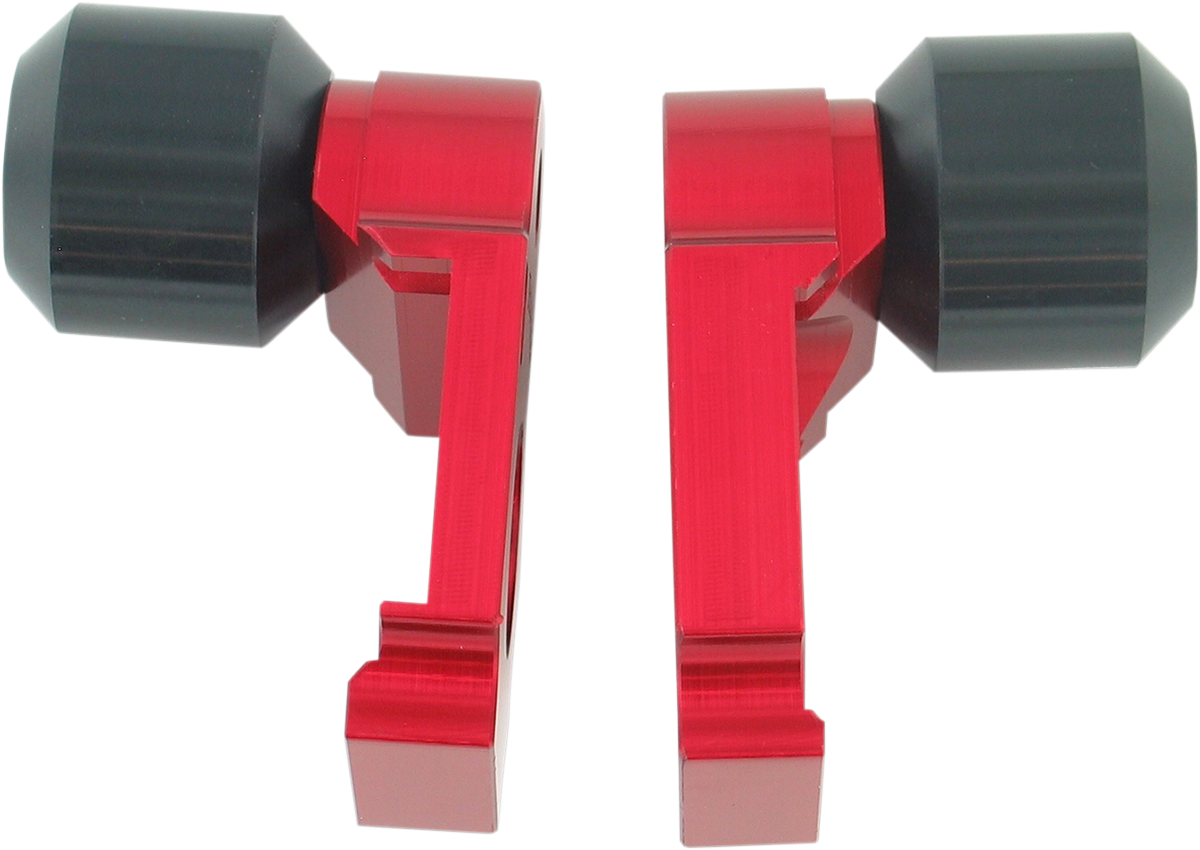 Driven racing Axle Block Sliders - Suzuki - Red