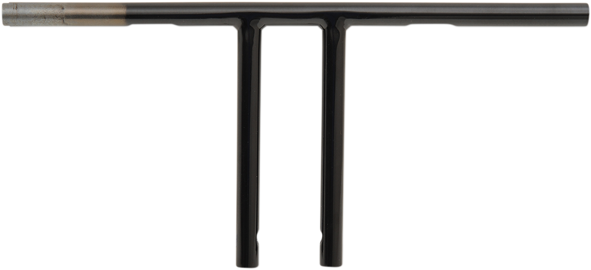 Drag specialties 1" T-Bar - Dimpled - Straight - 10" - Black
