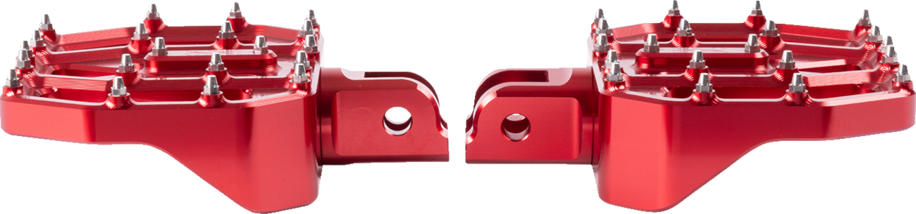 Thrashin supply co. Mini Aggressor Floorboards - Red - Front Harley Davidson