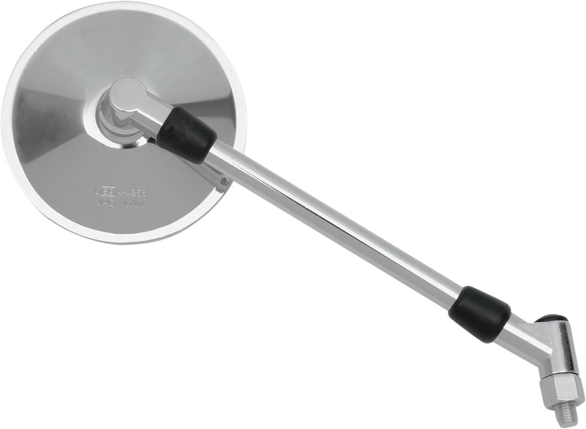 Parts unlimited Mirror - Side View - Round - Chrome