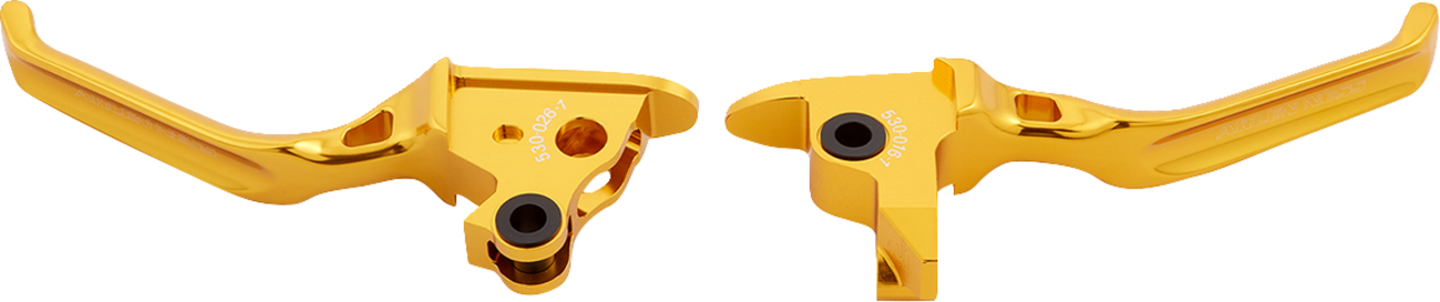 Arlen ness Method Lever Set - Gold Harley Davidson