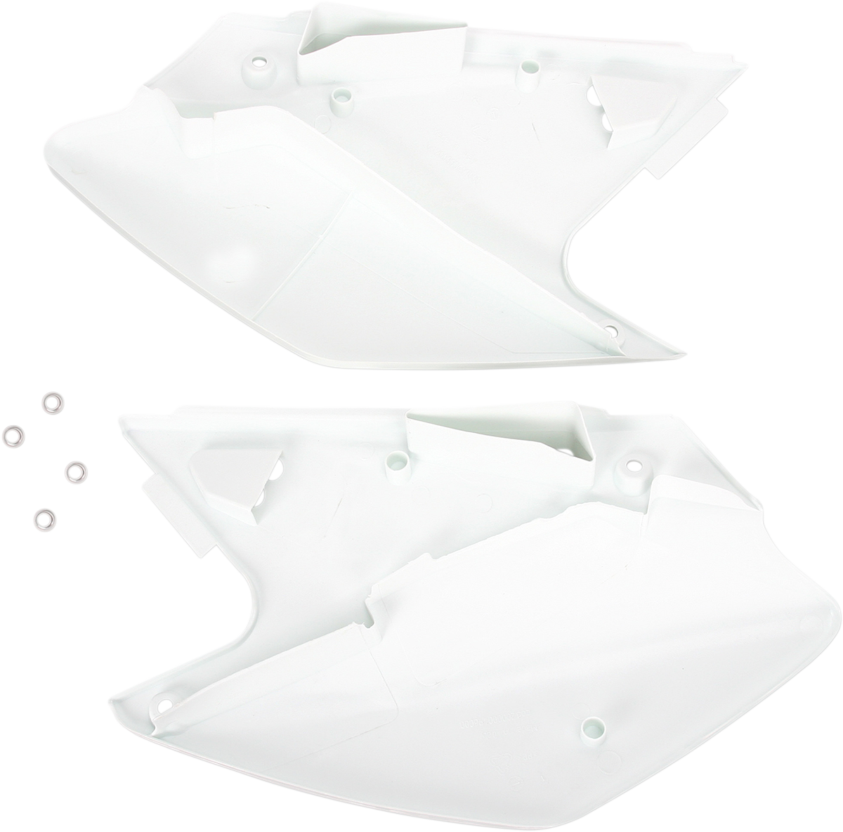 Acerbis Side Panels - White 2006-2008 Kawasaki KX250F