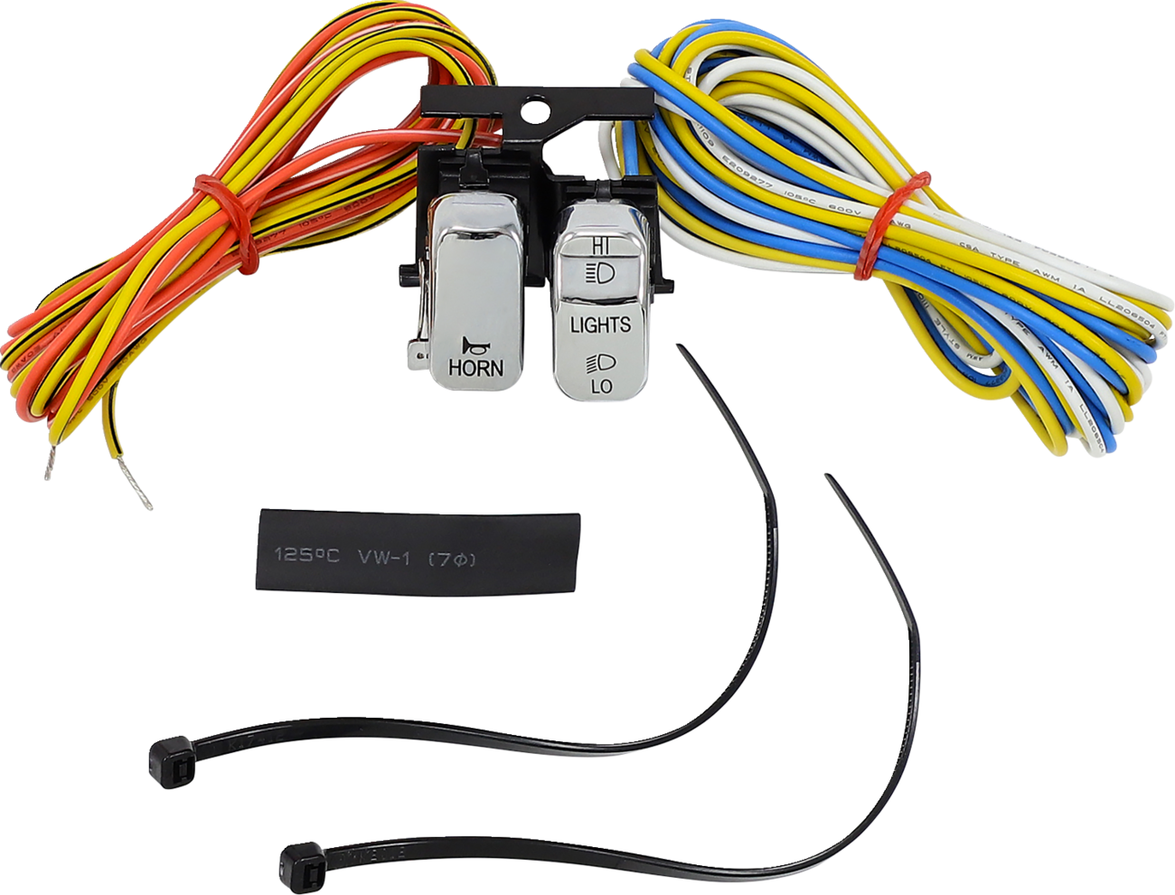 Drag specialties Handlebar Switch Kit - Dimmer/Horn - Chrome Harley Davidson