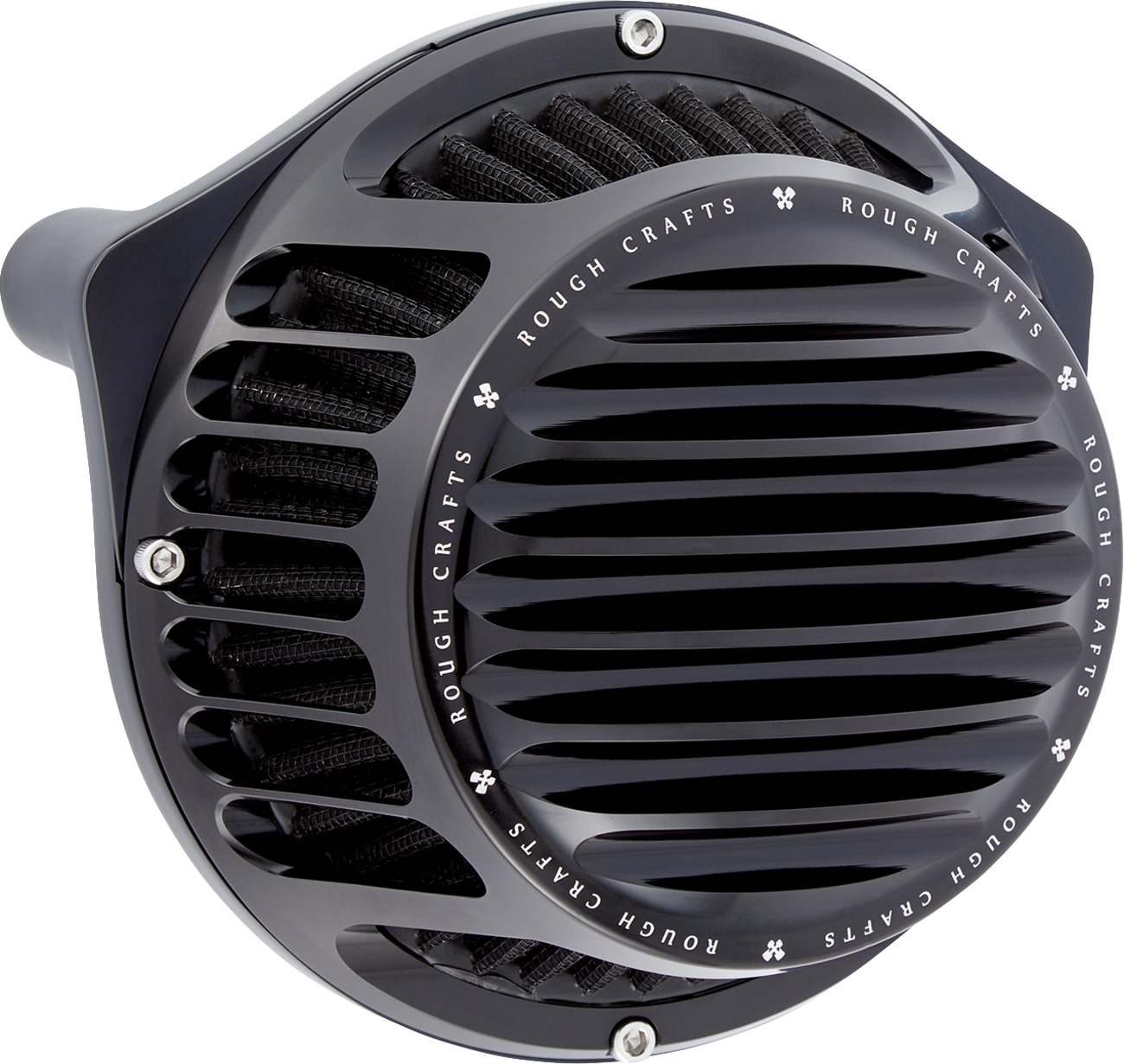 Arlen ness Rough Craft Air Cleaner Kit - Black Harley Davidson
