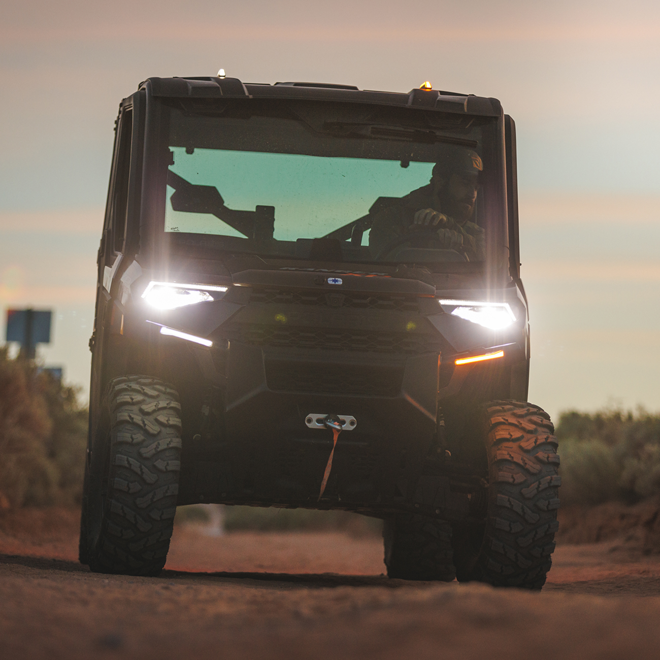 Ravek Auto-Cancel Turn Signal Kit w/White Running Lights Polaris Ranger 2015-2018